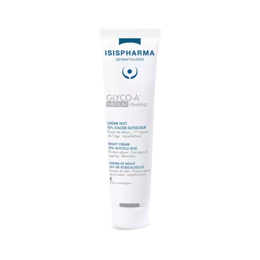 Glyco-A medium peeling 12% 30ml para reducir el Exceso de sebo, Primeros signos de la edad e Imperfecciones desde la comodidad de tu casa.