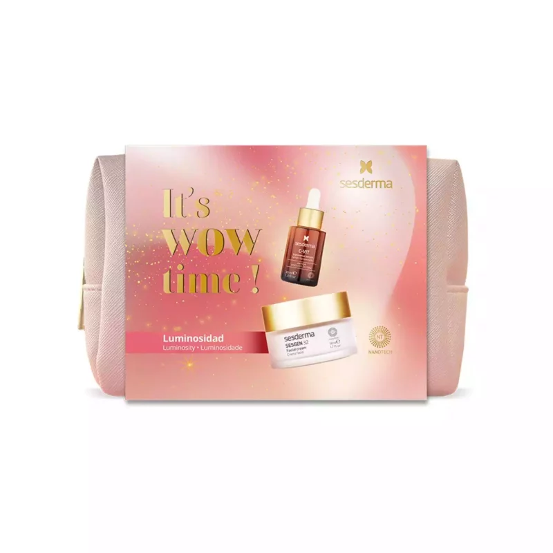 Set Belleza Luminosa de Sesderma: C-VIT Liposomal Serum y SESGEN 32 Crema Facial para revitalizar y rejuvenecer la piel.