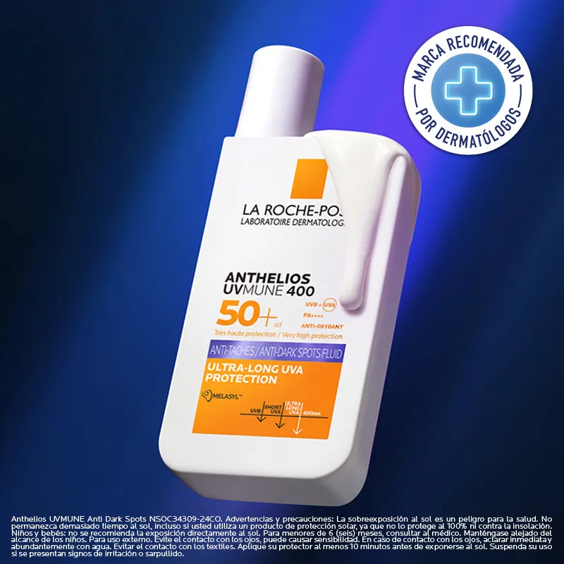 Protector Solar Anti-manchas La Roche Posay Anthelios UVMUNE 400 SPF50+ 50ml - Imagen 4