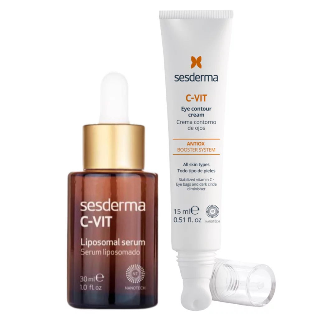 Dúo C-Vit Sérum y Contorno de Ojos: Piel y mirada luminosa