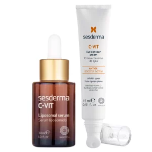 Dúo C-Vit Sérum y Contorno de Ojos: Piel y mirada luminosa