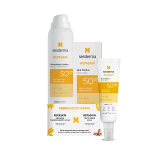 Esenciales de Verano: Repaskin Tacto Seda & Aerosol Transparente SPF50