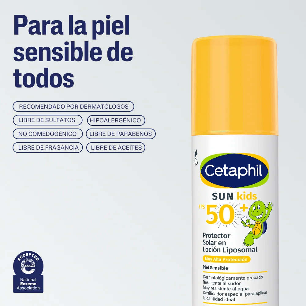 Cetaphil Sun Kids FPS 50+ Protector Solar en Loción Liposomal - Imagen 5