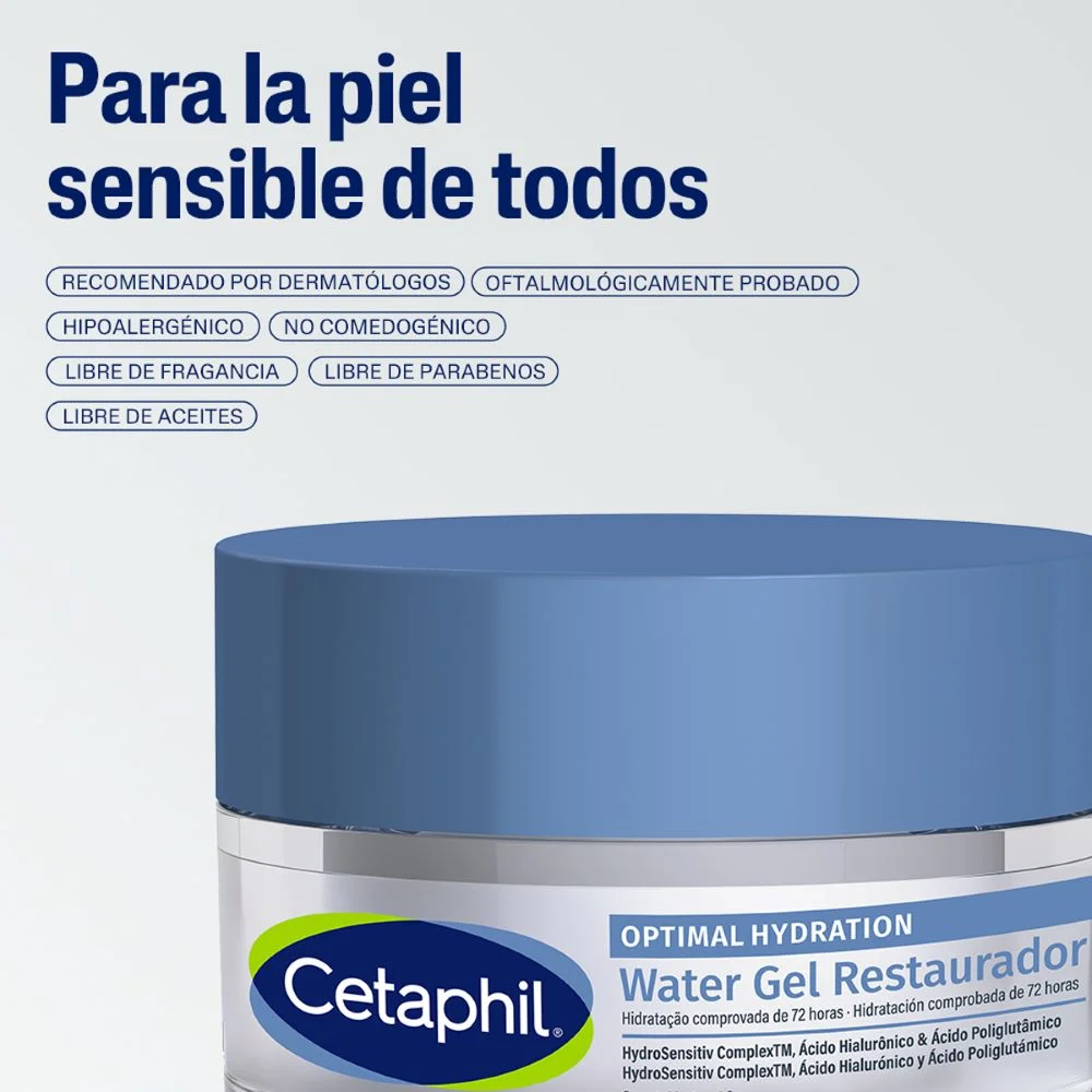 Cetaphil Optimal Hydration Water Gel Restaurador de la Piel - Imagen 4
