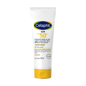 Cetaphil Sun FPS 50+ Protector Solar en Gel Ligero con Color Ultra Matte & Oil Control