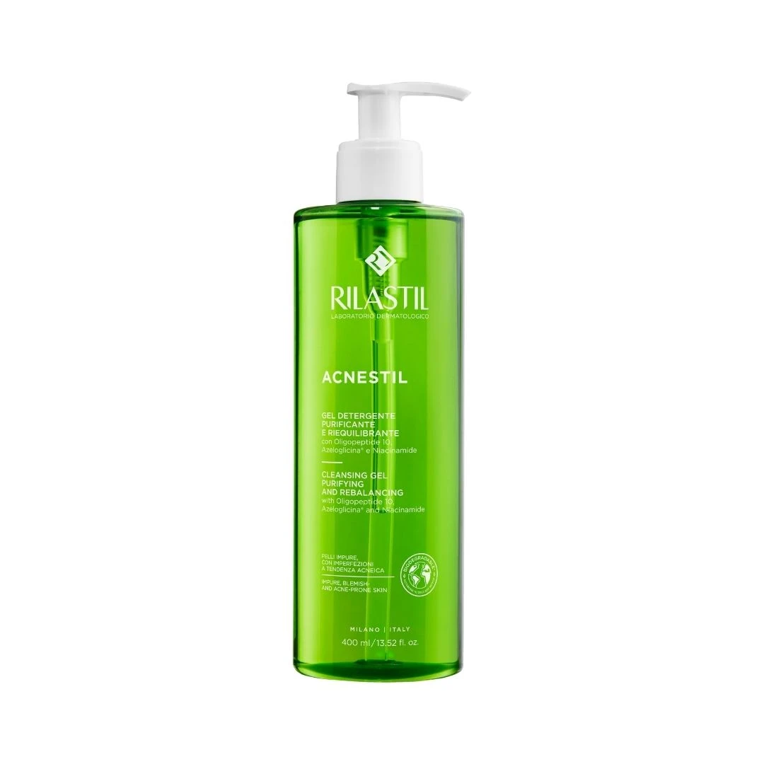 Rilastil Acnestil Gel Limpiador Purificante y Re-equilibrante 400ml - Imagen 2